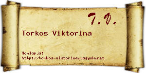 Torkos Viktorina névjegykártya